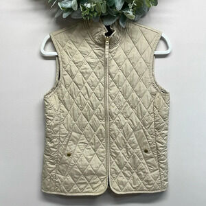 Lands’ End Quilted Tan Vest XS (2-4)